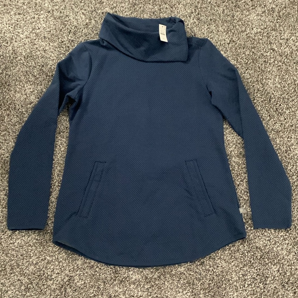Womens T by Talbots split neck tunic pullover